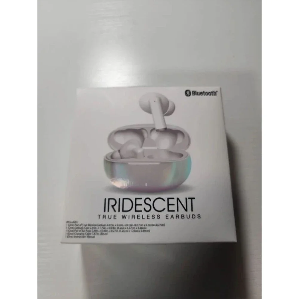 Iridescent True Wireless Earbuds.  New